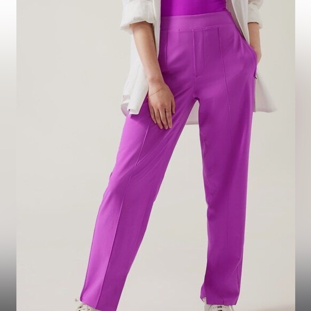 Athleta Brooklyn slim pants in sienna Purple